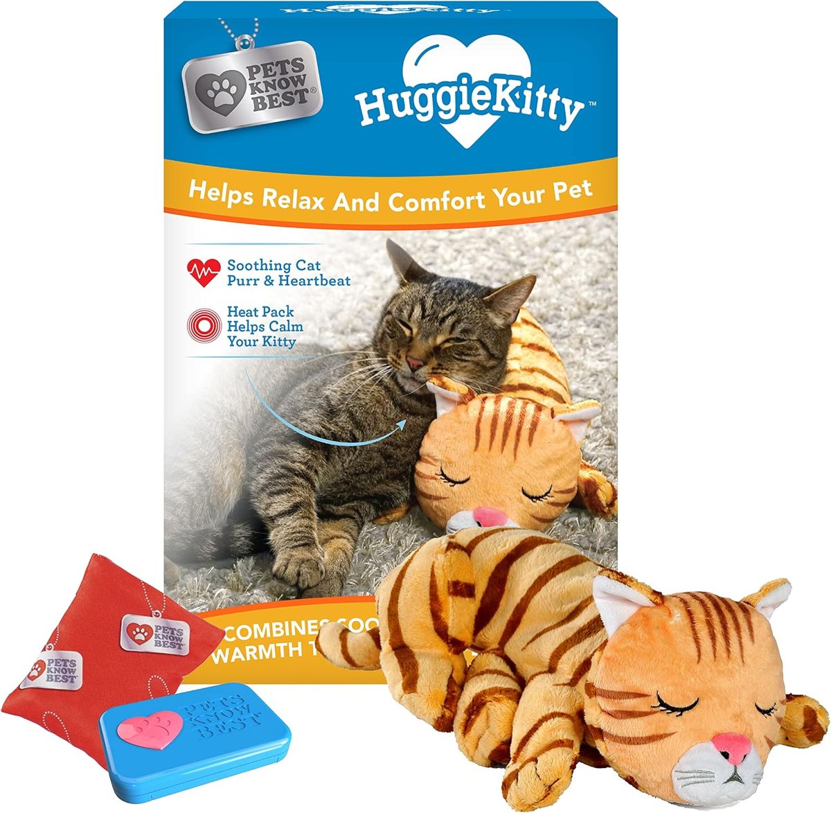 HuggieKitty Comfort Kitten — Orange Tabby